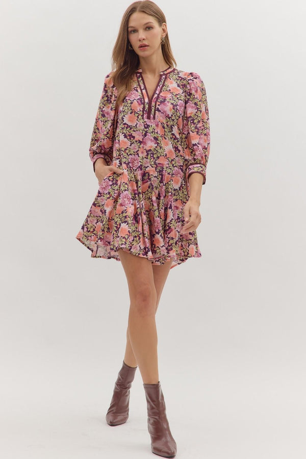 Secret Gardens Plum Dress