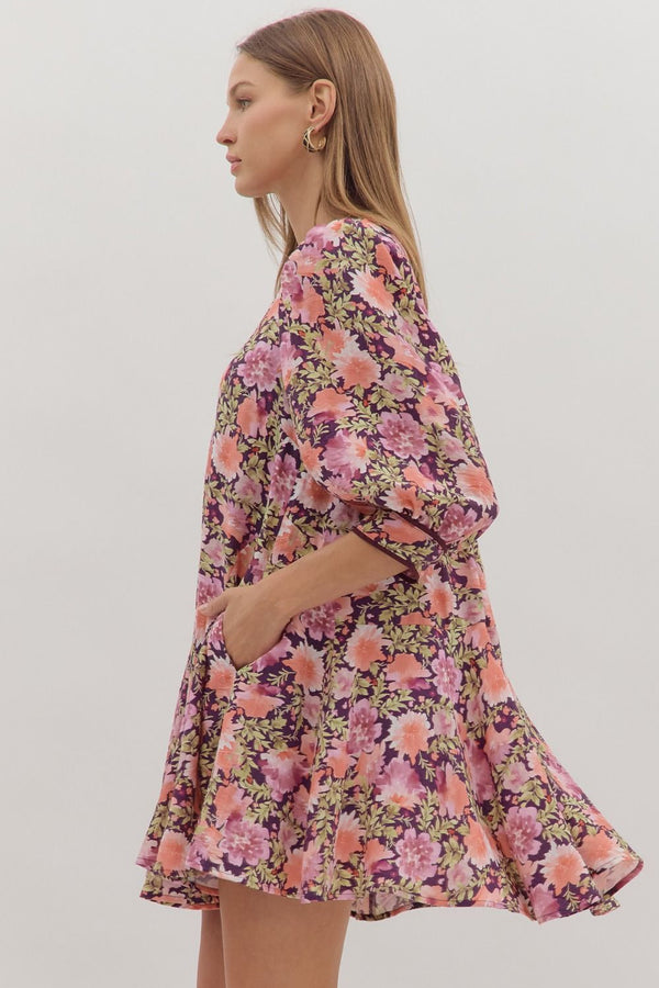 Secret Gardens Plum Dress