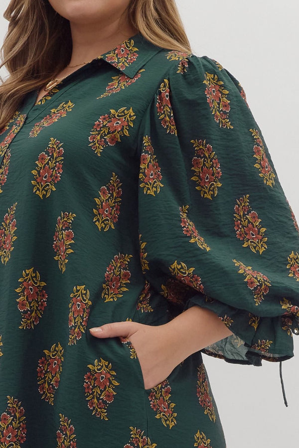 True Happiness Dress | Hunter Green | Plus Size