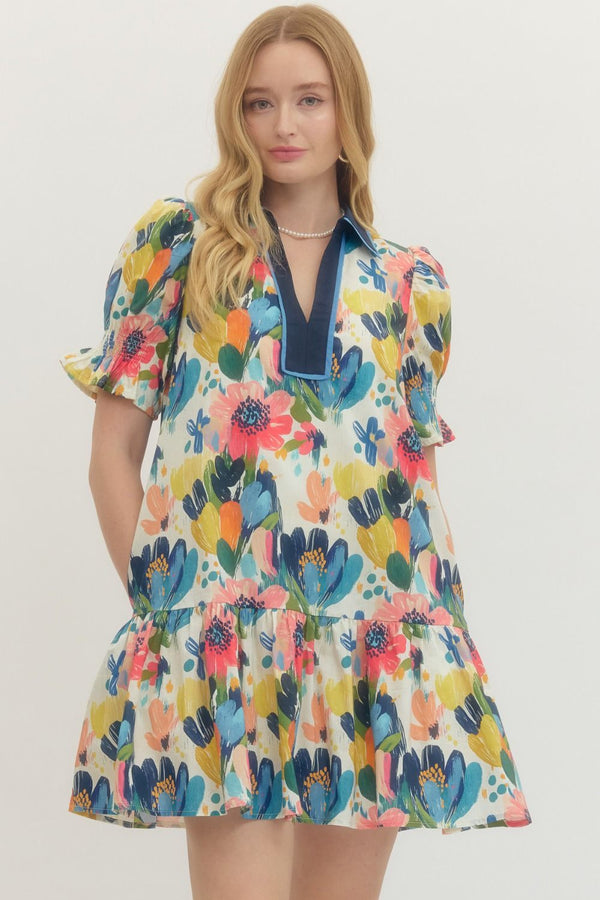 The Paint The Town Floral Dress | Regular and Plus