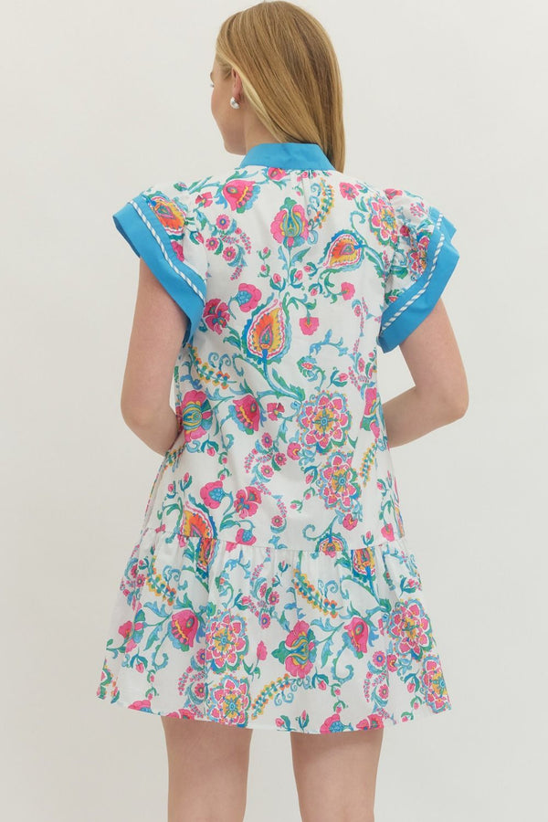 Bluebell Bold Floral Dress
