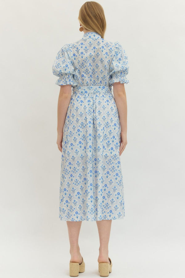 Blue Skies & Blooms Midi