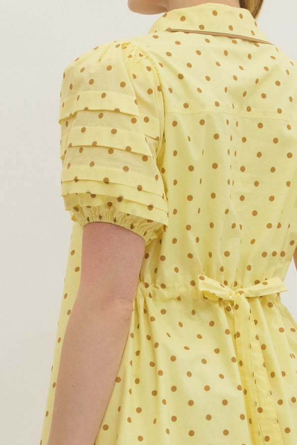 The Polished Polka Mini Dress