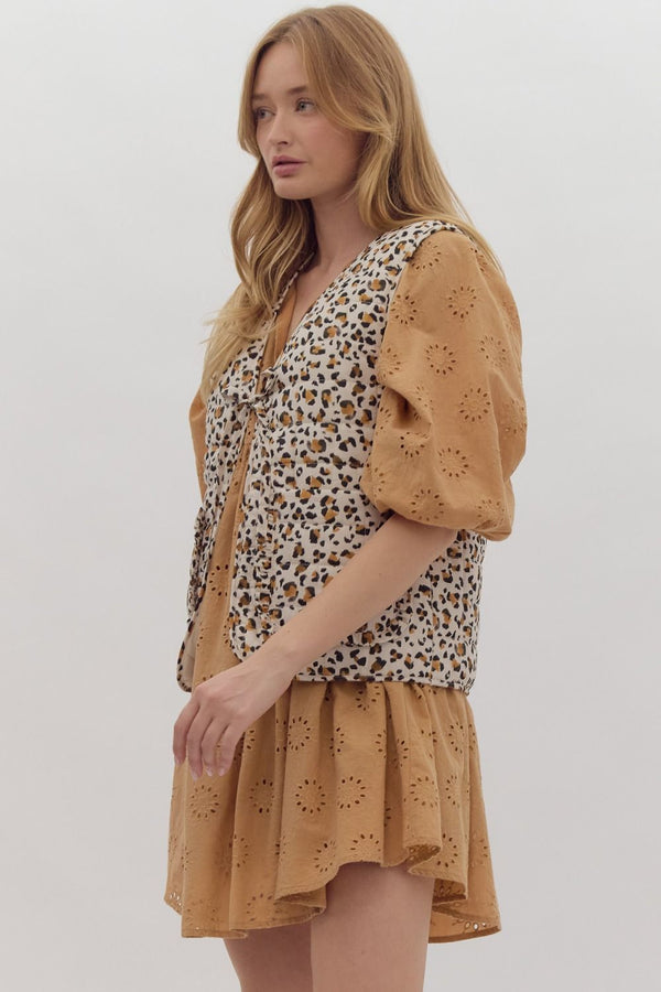 Leopard Vest Reversible