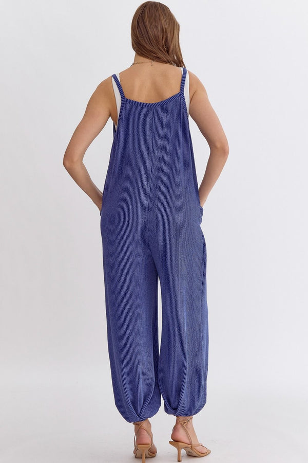 Here to Style Ribbed Jumpsuit