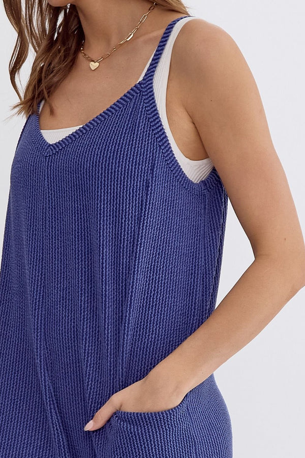 Here to Style Ribbed Jumpsuit