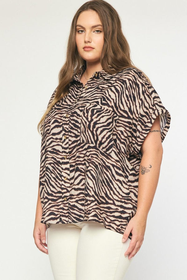 Roaming Around Button Down