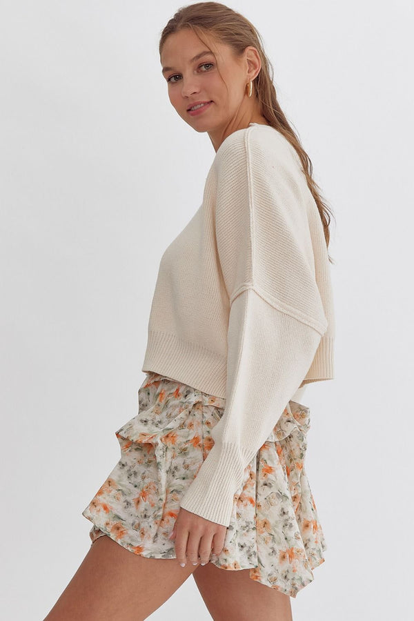 Sweet In It Sweater Cream