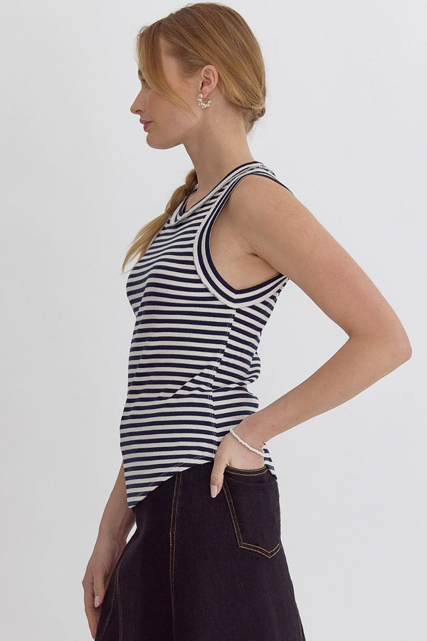Seaside Summer Striped Tank