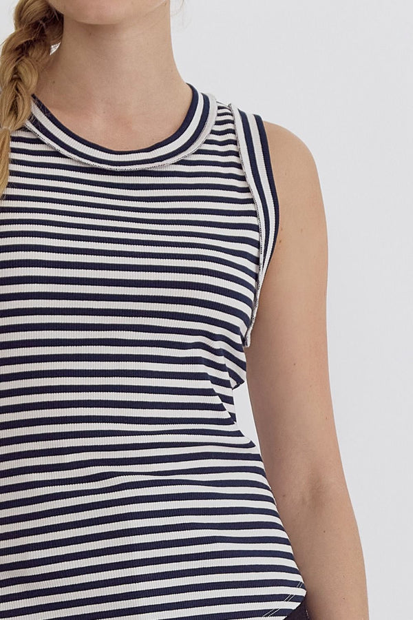 Seaside Summer Striped Tank