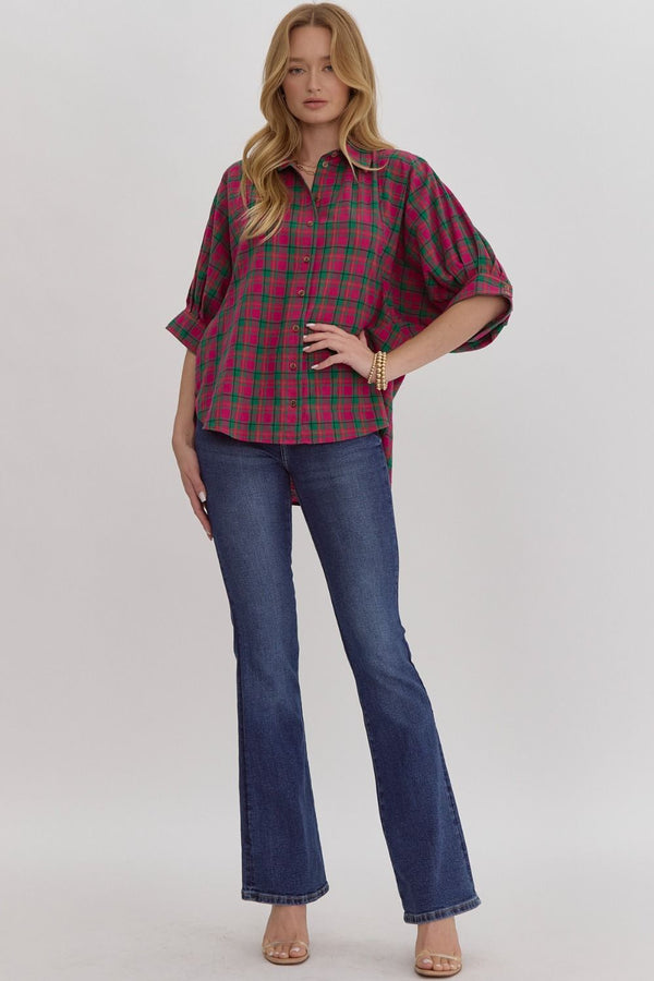 Plaid Days Ahead Top