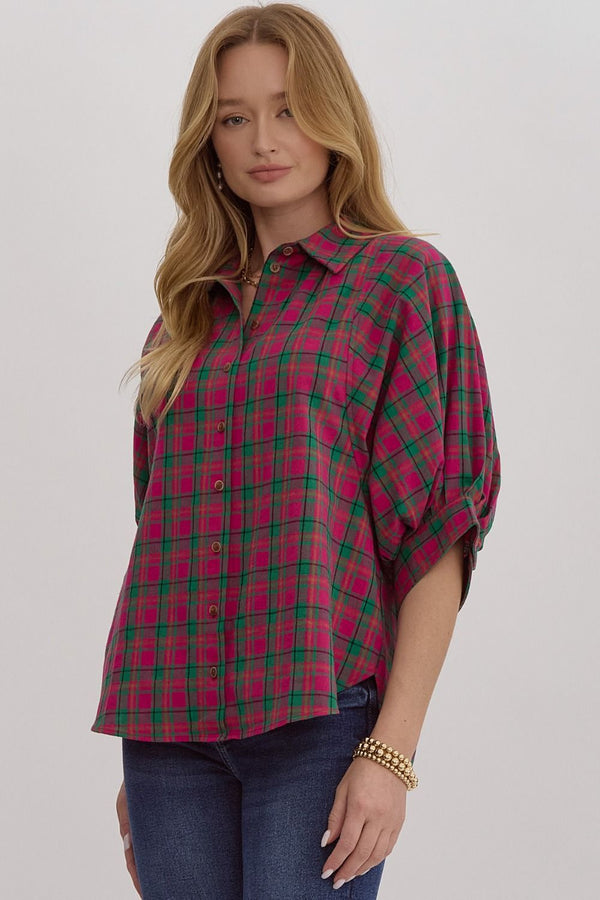 Plaid Days Ahead Top