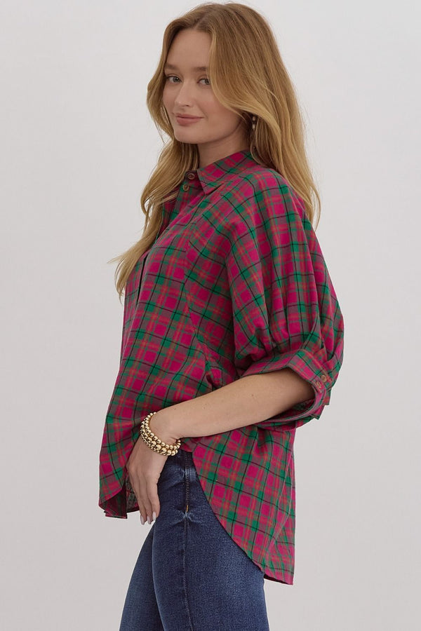 Plaid Days Ahead Top