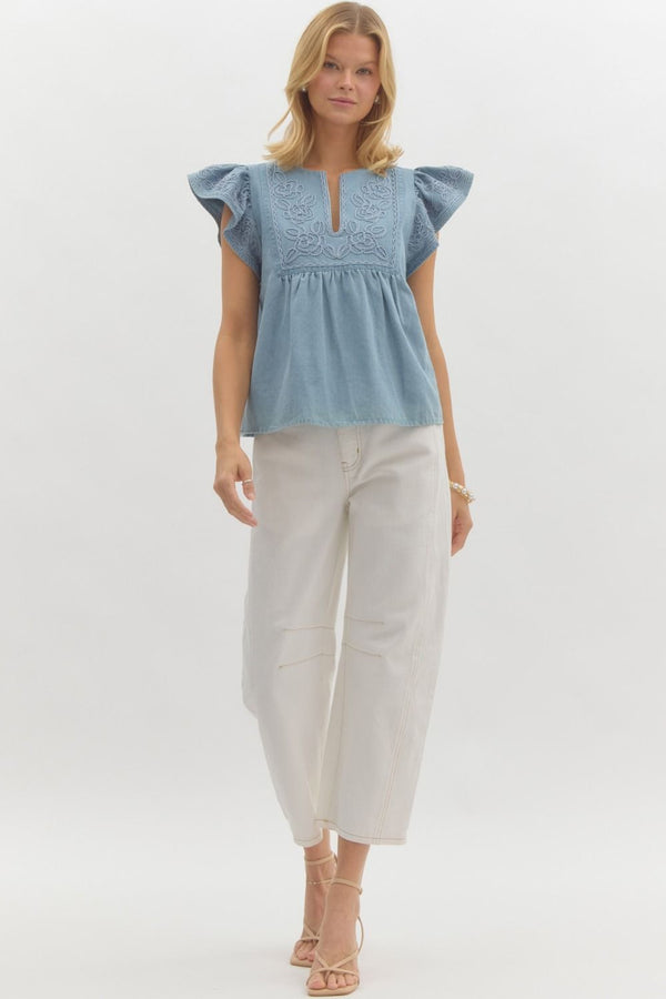 Denim Day Dream Top