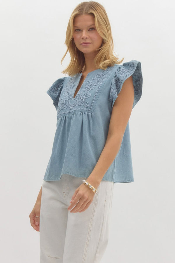 Denim Day Dream Top