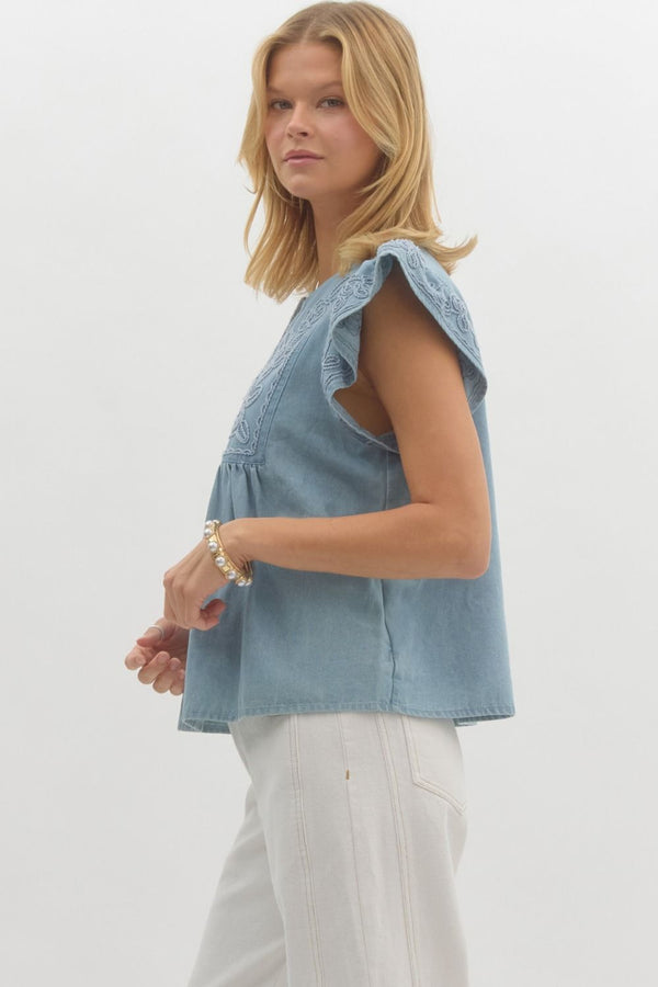 Denim Day Dream Top