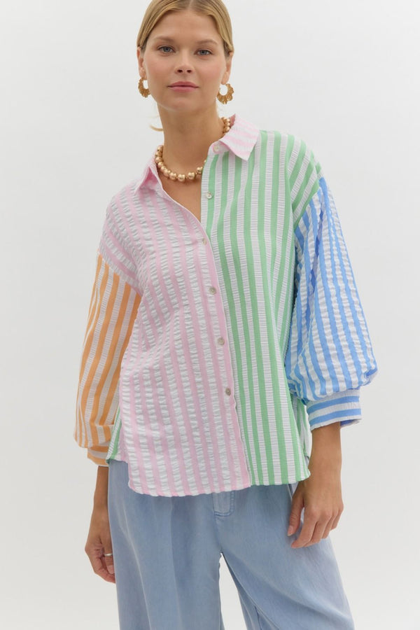 Colorful Stripe Top