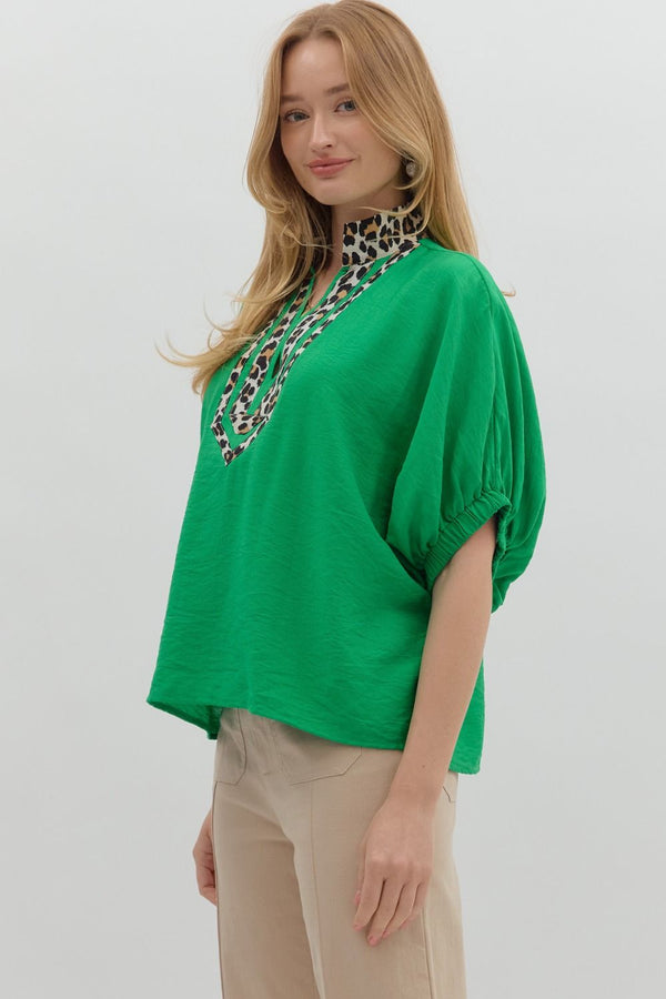 Little Touch of Leopard Top | Regular and Plus