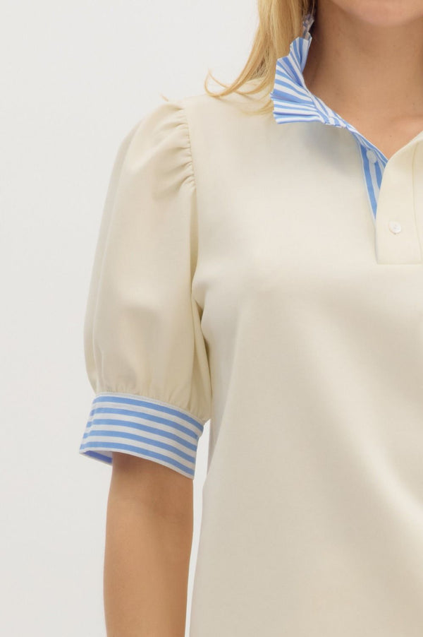 Straight Seaside Top Cream