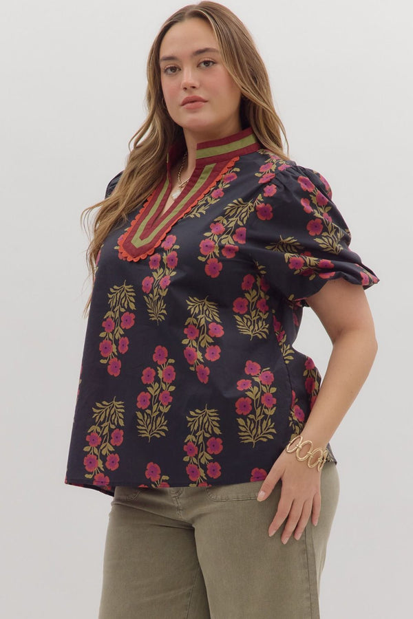 Meadow Bloom Blouse | Plus Size Available
