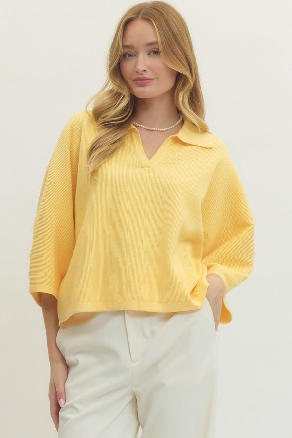 The Sunny Days Collared Knit