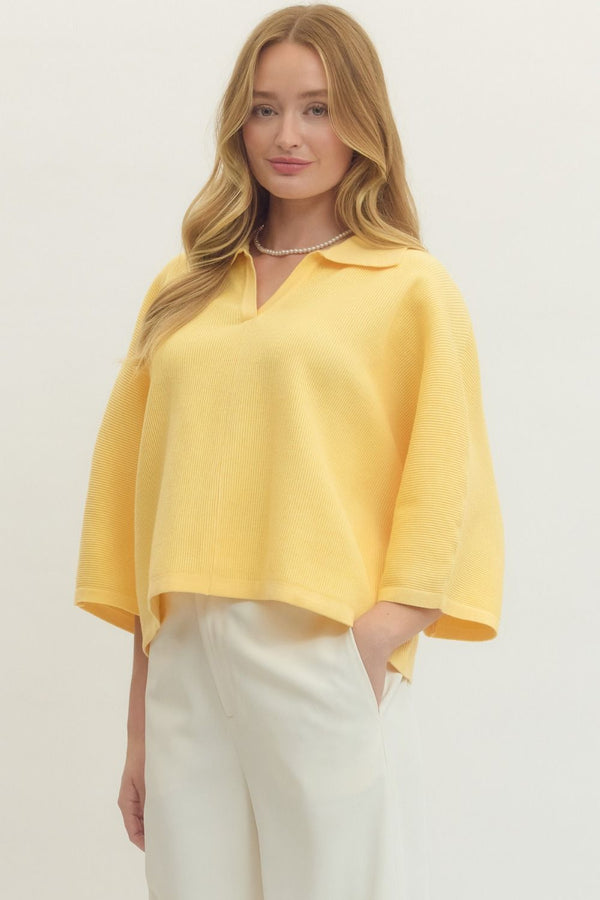 The Sunny Days Collared Knit
