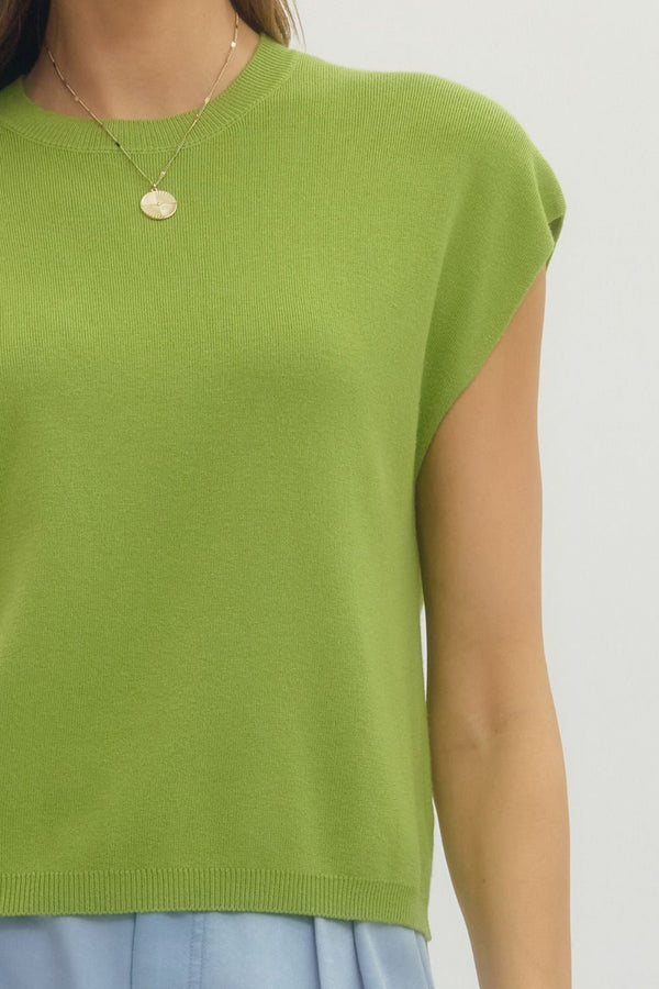The Clean & Classic Cap Sleeve Knit Top