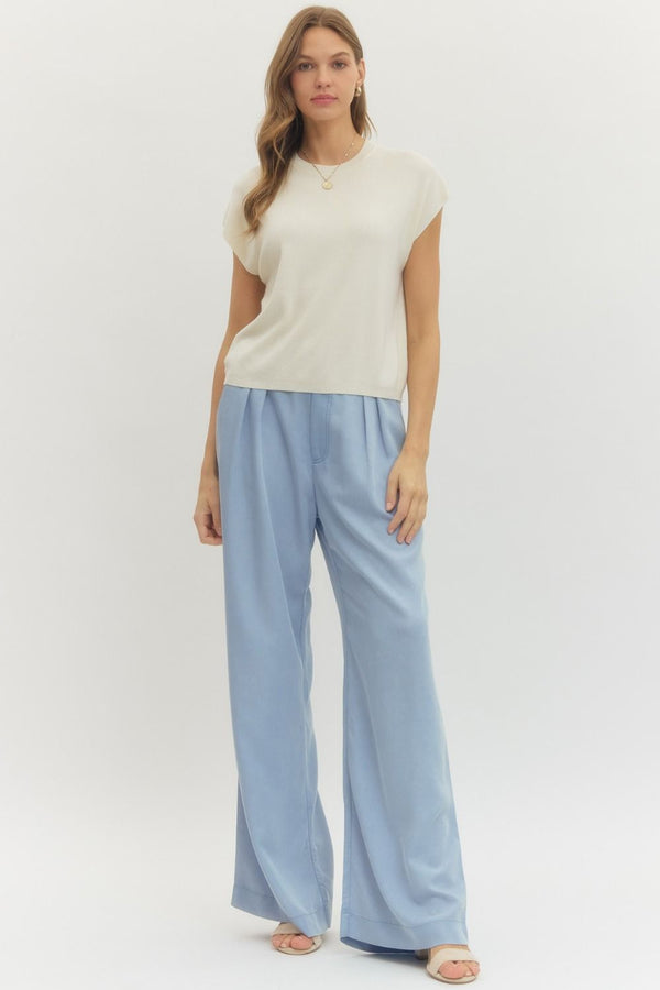 The Clean & Classic Cap Sleeve Knit Top