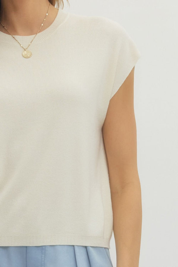 The Clean & Classic Cap Sleeve Knit Top