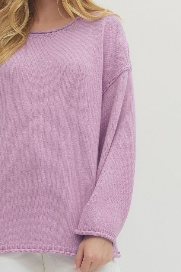 Lavender Day Lightweight Knit Top