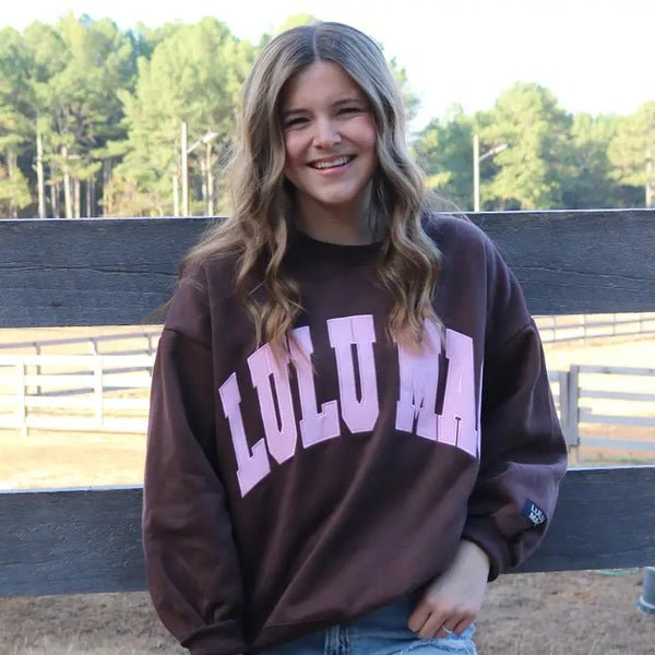Sweatshirt | Brown and Pink | LULU MAC