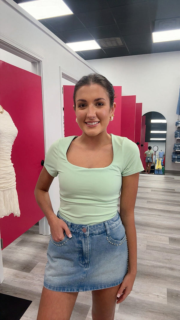 The Studded Sweetheart Skort