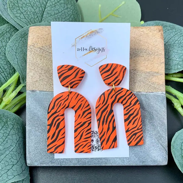Tiger Strip Earrings