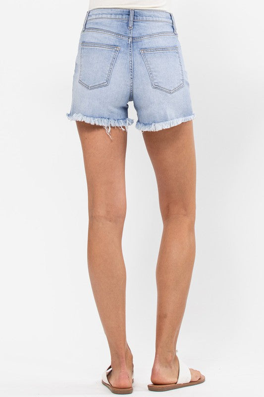 The Audrey Shorts - Medium Light Wash