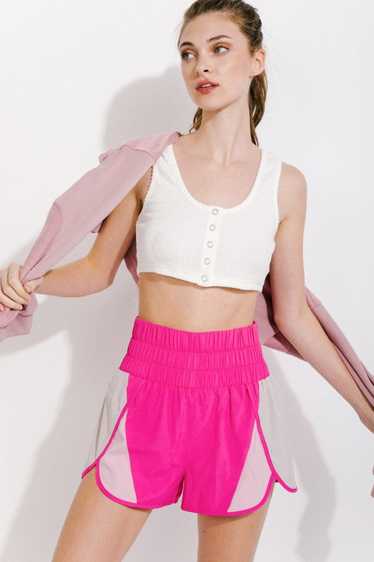 Running Through It Color Block Athletic Shorts