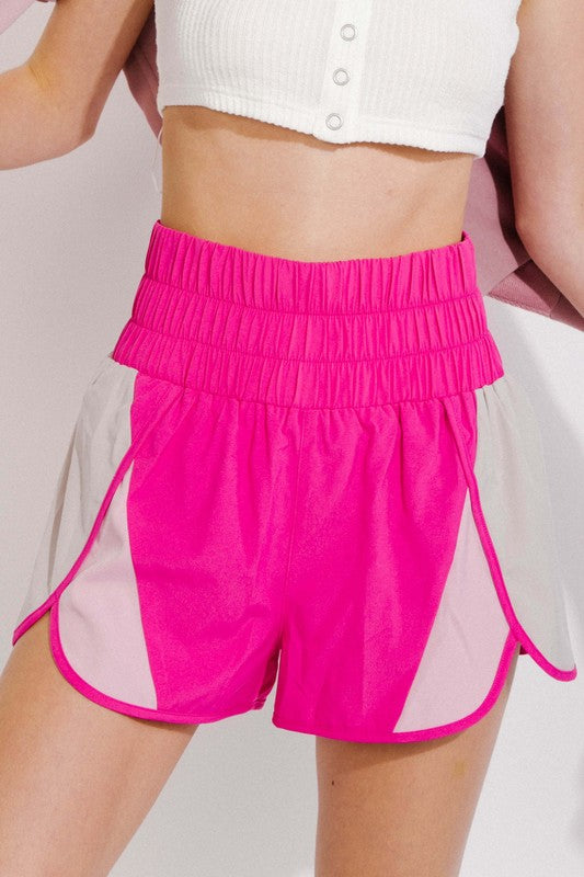 Running Through It Color Block Athletic Shorts