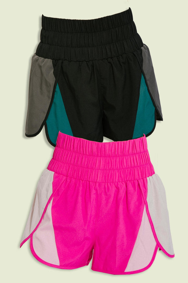 Running Through It Color Block Athletic Shorts