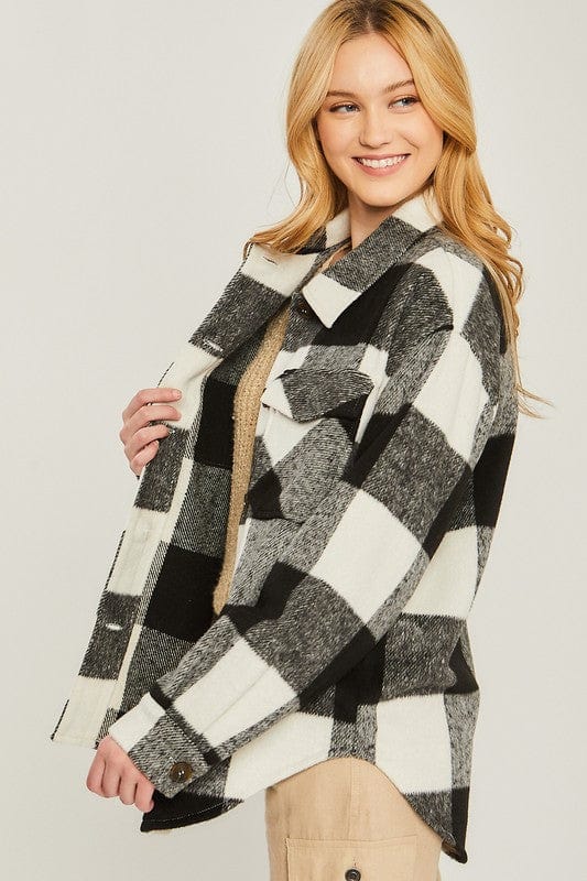 Black and White Shacket