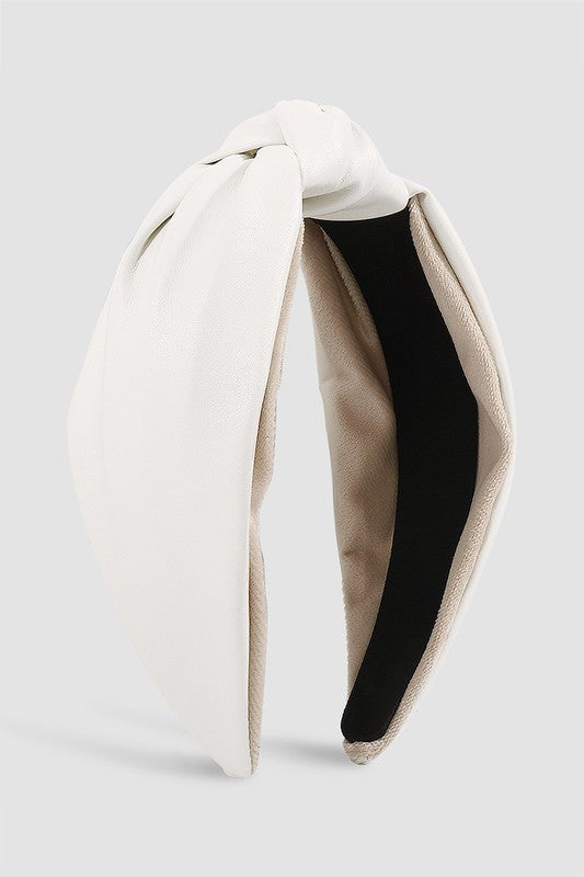 Leather Knot Headband