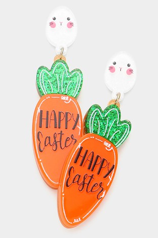 Happy Easter Carrot Earrings