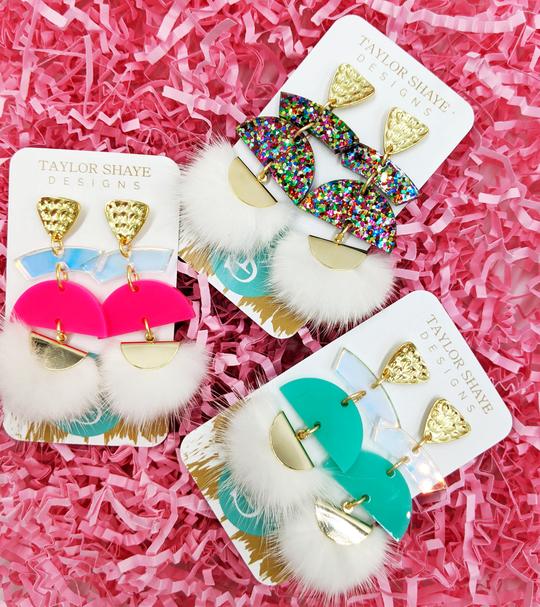 It's A Dream Double Skinny Arch Tassels Earrings