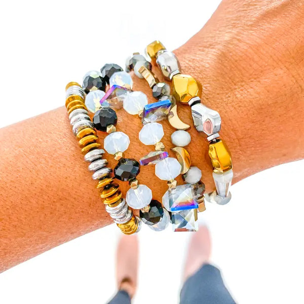 Moonbeam Gold & Silver Bracelet Stack