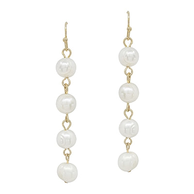 4 Drop Freshwater Pearl 1.5" Earring