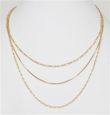 Triple Chain Necklace