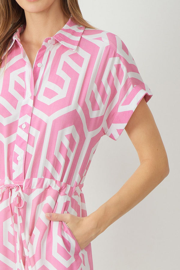 Jump Into Spring Jumpsuit - Pink | FINAL SALE