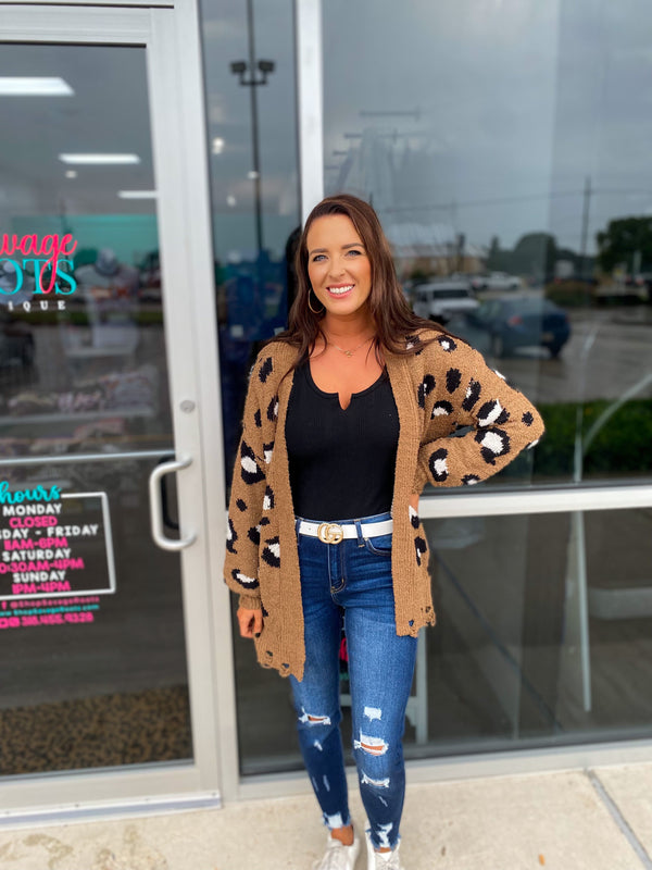 Keep Me Cozy Leopard Cardigan