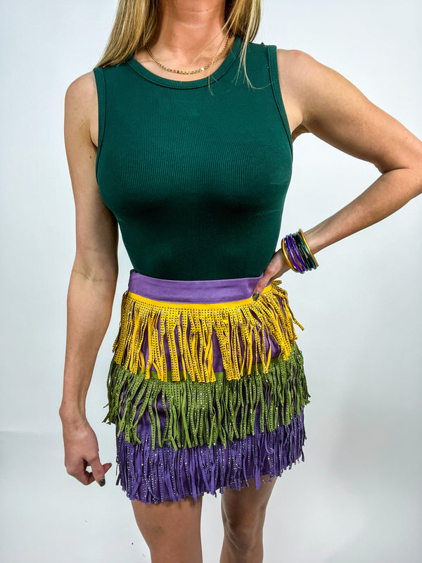 Life of the Mardi Rhinestone Skirt