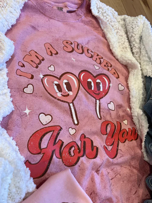 Valentine's Day Sucker Graphic Tee
