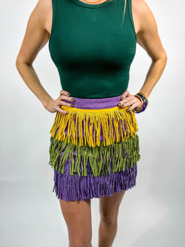 Life of the Mardi Rhinestone Skirt