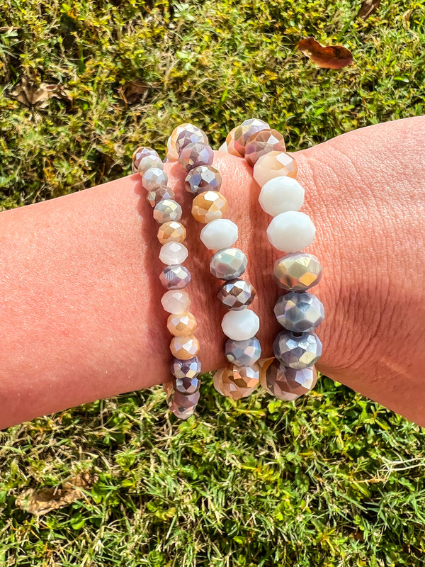 Shine Bright Beaded Bracelet - Various Colors!